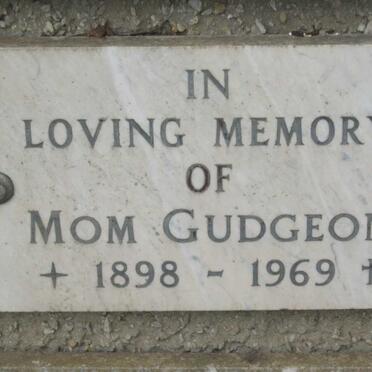GUDGEON 1898-1969
