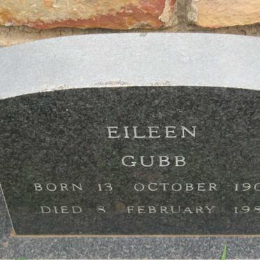 GUBB Eileen 1908-1984
