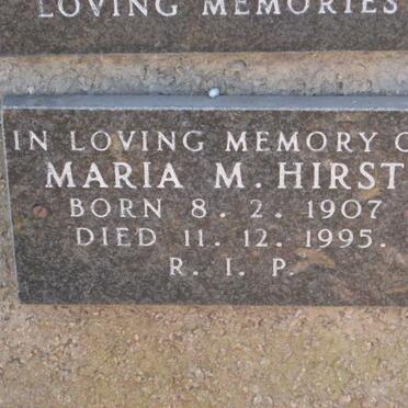 HIRST Maria M. 1907-1995