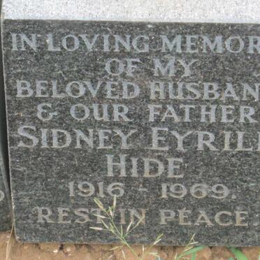 HIDE Sidney Eyrill 1916-1969