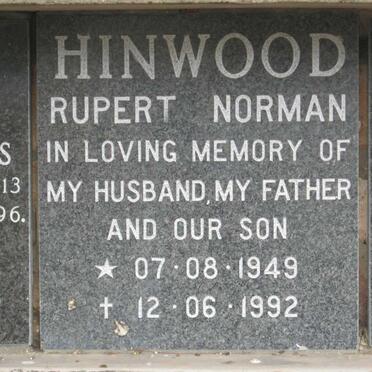 HINWOOD Rupert Norman 1949-1992