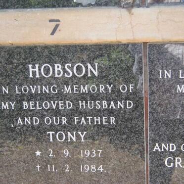 HOBSON Tony 1937-1984