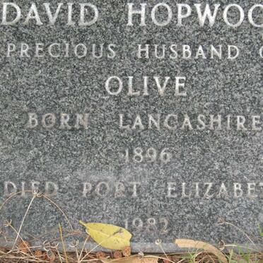 HOPWOOD David 1896-1982