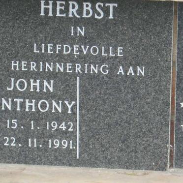 HERBST John Anthony 1942-1991