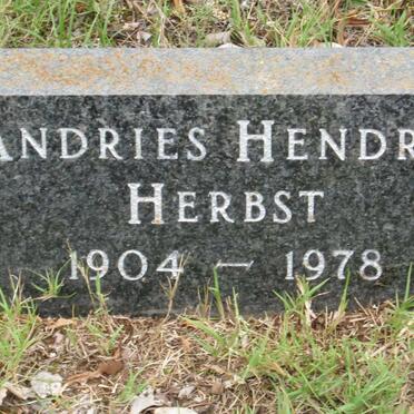 HERBST Andries Hendrik 1904-1978