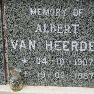 HEERDEN Albert, van 1907-1987