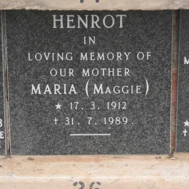 HENROT Maria 1912-1989