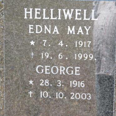 HELLIWELL George 1916-2003 &amp; Edna May 1917-1999
