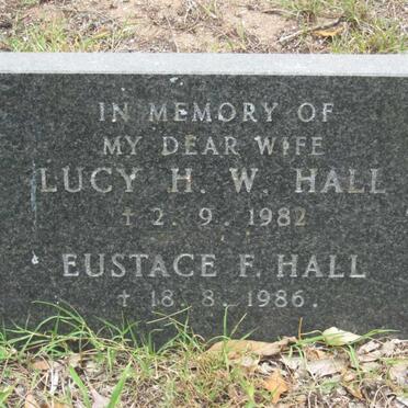 HALL Eustace F. -1986 &amp; Lucy H.W. -1982
