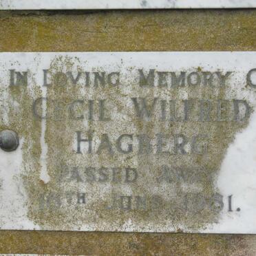 HAGBER Cecil Wilfred -1961