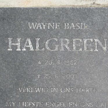 HALGREEN Wayne Basil 1962-2003