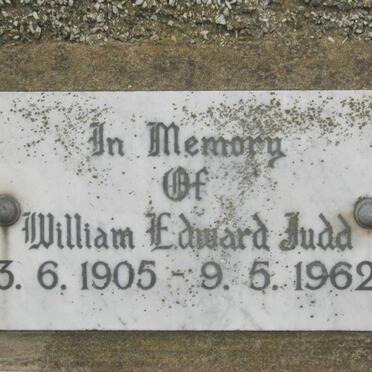 JUDD William Edward 1905-1962