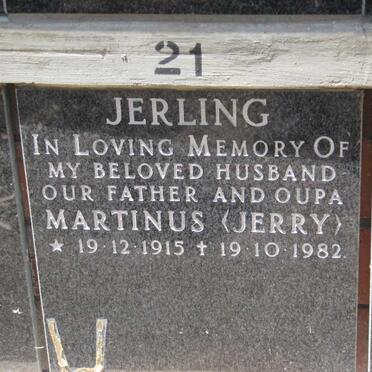 JERLING Marthinus 1915-1982