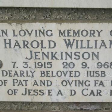 JENKINSON Harold William 1915-1968