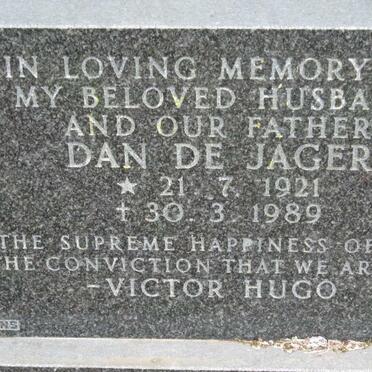 JAGER Dan, de 1921-1989