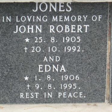 JONES John Robert 1905-1992 &amp; Edna 1906-1995