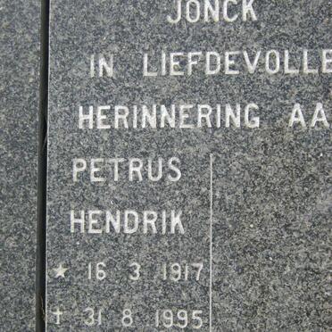 JONCK Petrus Hendrik 1917-1995