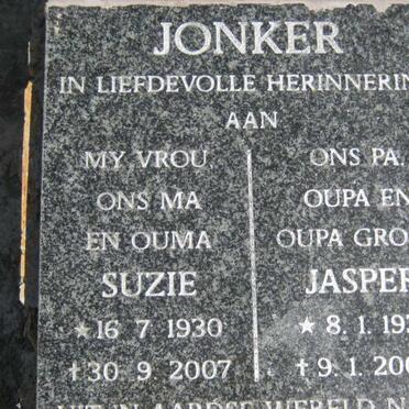 JONKER Jasper 1935-2009 &amp; Suzie 1930-2007
