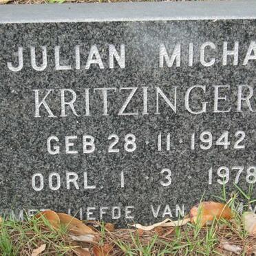 KRITZINGER Julian Michau 1942-1978