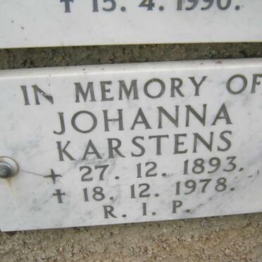 KARSTENS Johanna 1893-1978