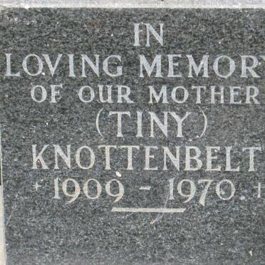 KNOTTENBELT 1909-1970