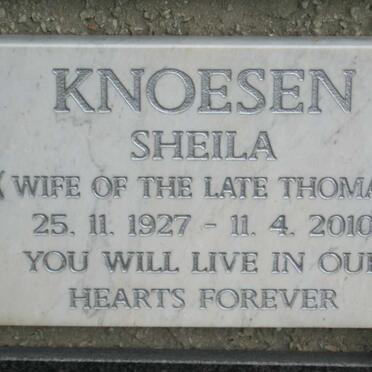 KNOESEN Sheila 1927-2010