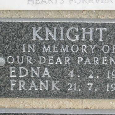 KNIGHT Frank -1983 &amp; Edna -1981