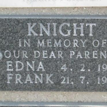 KNIGHT Frank -1983 &amp; Edna -1981