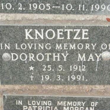KNOETZE Dorothy May 1912-1991