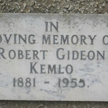 KEMLO Robert Gideon 1881-1955