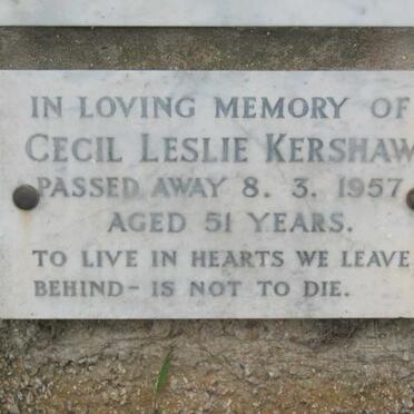 KERSHAW Cecil Leslie -1957