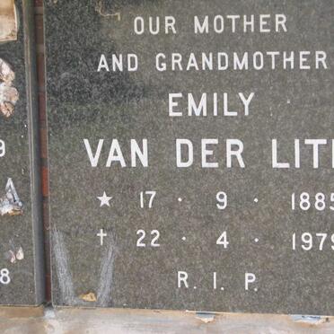 LITH Emily, van der 1885-1979