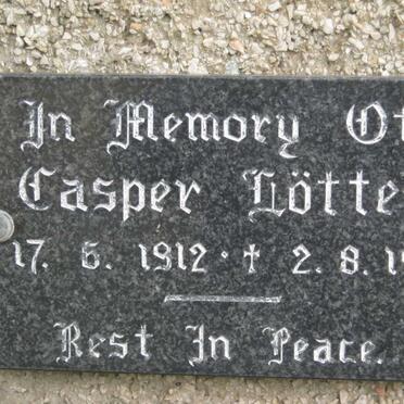 LOTTER Casper 1912-1986