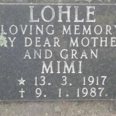 LOHLE Mimi 1917-1987