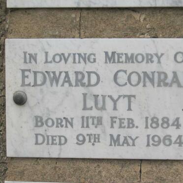 LUYT Edward Conrad 1884-1964