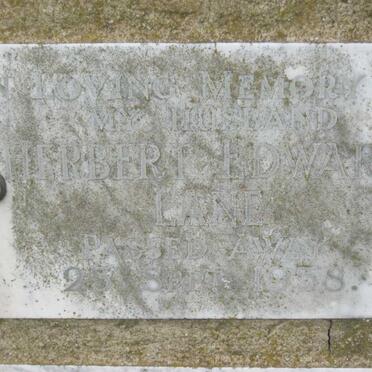 LANE Herbert Edward -1958