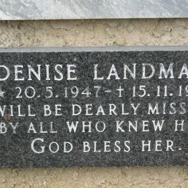 LANDMAN Denise 1947-1991