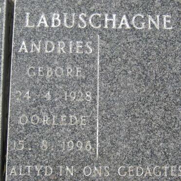LABUSCHAGNE Andries 1928-1996