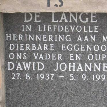 LANGE Dawid Johannes, de 1937-1991