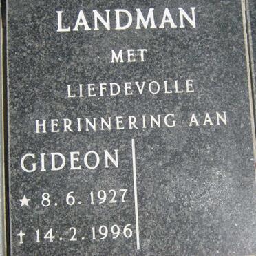 LANDMAN Gideon 1927-1996