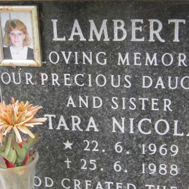 LAMBERT Tara Nicola 1969-1988