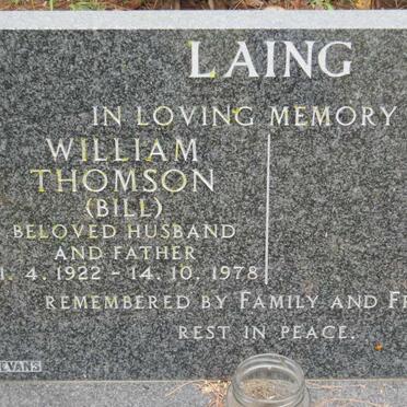 LAING William Thomson 1922-1978