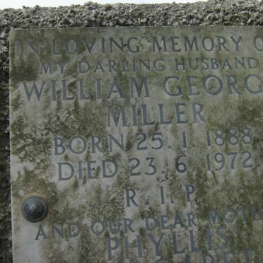 MILLER William George 1888-1972 &amp; Phyllis Margaret COLSON 1893-1977 