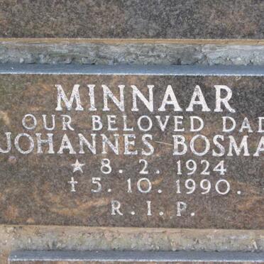 MINNAAR Johannes Bosman 1924-1990