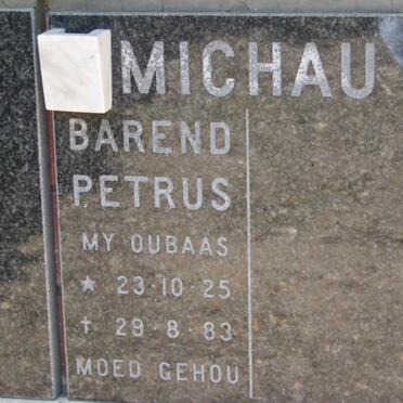 MICHAU Barend Petrus 1925-1983