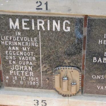 MEIRING Johan Pieter 1915-1985