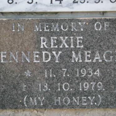 MEAGER Rexie Kennedy 1934-1979