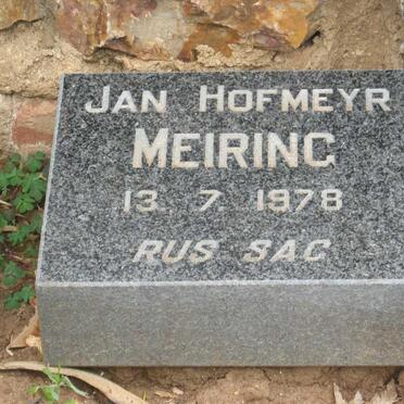MEIRING Jan Hofmeyr -1978