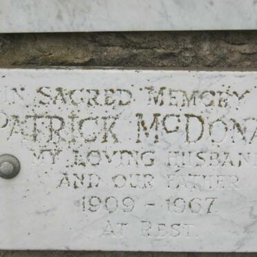 McDONALD Patrick 1909-1967