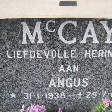 McCAY Angus 1938-1991
